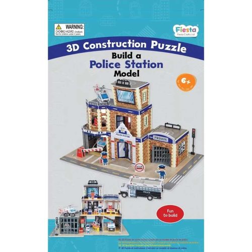 Fiesta Crafts 3D építőjáték készlet rendőrség