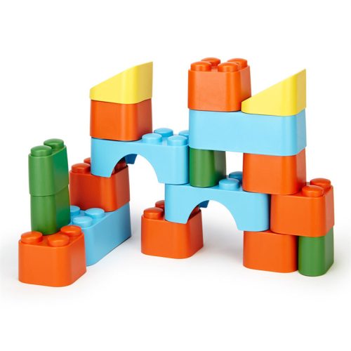 Green Toys műanyag építőkészlet 18 db-os