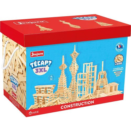 Jeujura fa építőkészlet Técap 3XL 500 db-os
