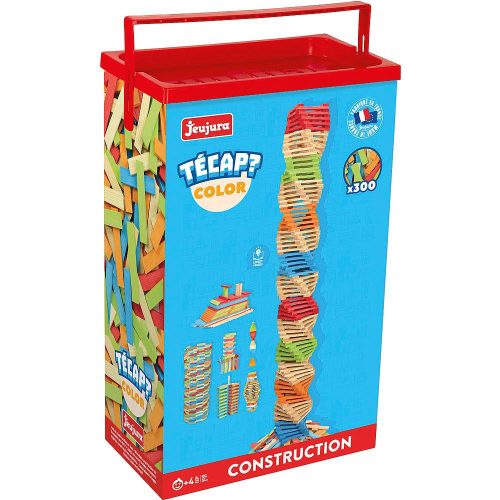 Jeujura fa építőkészlet Técap Color 300 db-os