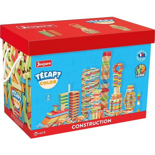 Jeujura fa építőkészlet Técap Color 500 db-os