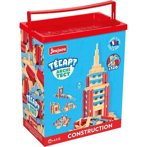 Jeujura fa építőkészlet Técap Architect 120 db-os