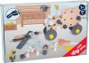 Small Foot fa építőkészlet Miniwob 67 db szerelhető, csavarozható