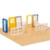LW Toys kompatibilis építőjáték Színes ablakok és ajtók kreatív készlet 10 db