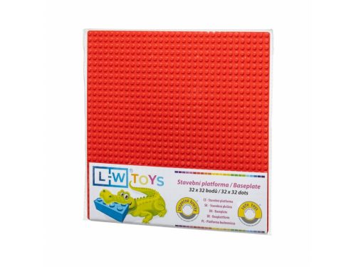 LW Toys kompatibilis építőjáték tábla / alap 32x32 piros