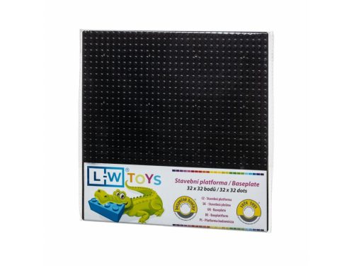 LW Toys kompatibilis építőjáték tábla / alap 32x32 fekete