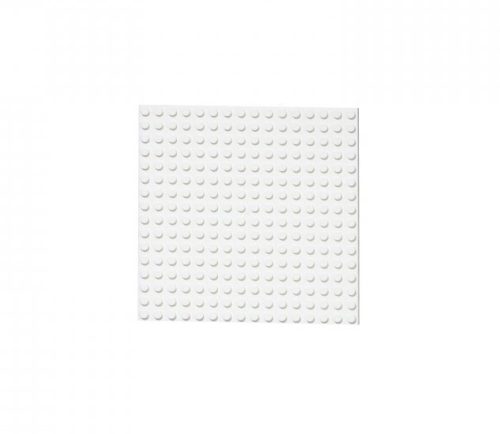 LW Toys kompatibilis építőjáték kétoldalas tábla / alap 16x16 fehér
