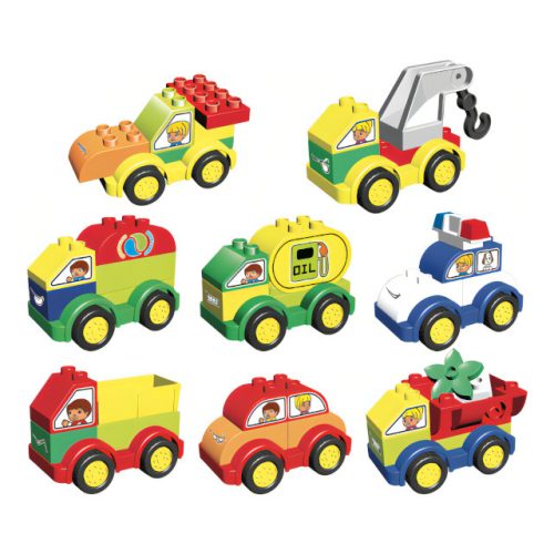 LW Toys kompatibilis építőjáték Junior Autók 62 db