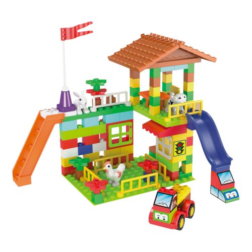LW Toys kompatibilis építőjáték Junior Farm 120 db