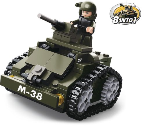 Sluban kompatibilis építőkészlet Army 8into1 M38-B0587C Páncélozott jármű 151 db