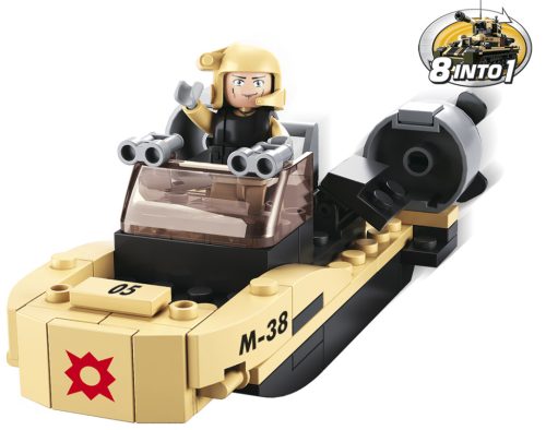 Sluban kompatibilis építőkészlet Army 8into1 M38-B0587H rohamcsónak 73 db
