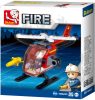 Sluban kompatibilis építőkészlet Fire M38-B0622D tűzoltó helikopter 80 db