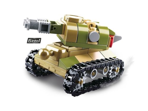 Sluban kompatibilis építőkészlet Builder M38-B0636 6into1 King of Land Force Tank 110 db