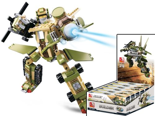Sluban kompatibilis építőkészlet Builder M38-B0636 King of Land Force 6 az 1-ben 448 db