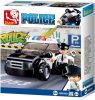 Sluban kompatibilis építőkészlet Police M38-B0639 Járőr egy kutyával 78 db