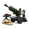 Sluban kompatibilis építőkészlet Army WWII M38-B0678A 4into1 páncéltörő fegyver 88 db