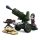 Sluban kompatibilis építőkészlet Army WWII M38-B0678A 4into1 páncéltörő fegyver 88 db