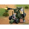 Sluban kompatibilis építőkészlet Army WWII M38-B0678C 4into1 légelhárító ágyú 77 db