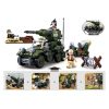 Sluban kompatibilis építőkészlet Army WWII M38-B0678 4 féle, 8 db-os készlet 668 db