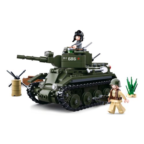 Sluban kompatibilis építőkészlet Army WWII M38-B0686 szovjet tank BT-7 348 db