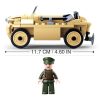 Sluban kompatibilis építőkészlet Army WWII M38-B0690 német kétéltű autó Schwimmwagen 106 db