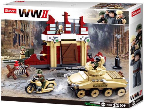 Sluban kompatibilis építőkészlet Army WWII M38-B0696 sztálingrádi csata 501 db