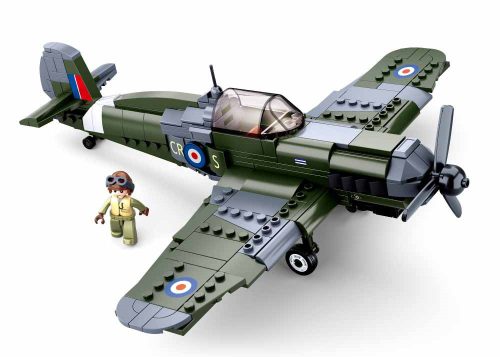 Sluban kompatibilis építőkészlet Army WWII M38-B0712 könnyű vadászgép 290 db