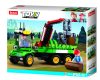 Sluban kompatibilis építőkészlet Town Farm M38-B0778 Traktor rönk utánfutóval 209 db
