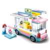 Sluban kompatibilis építőkészlet Girls Dream M38-B0797 Mentőautó 195 db
