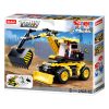 Sluban kompatibilis építőkészlet Town Construction M38-B0805 Kerekes kotrógép 196 db