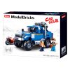 Sluban kompatibilis építőkészlet Model Bricks M38-B0813 Off Road Blue Pickup motorkerékpárral 361 db