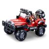 Sluban kompatibilis építőkészlet Model Bricks M38-B0816 Off Road Red 4x4 253 db