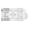 Sluban kompatibilis építőkészlet Model Bricks M38-B0816 Off Road Red 4x4 253 db