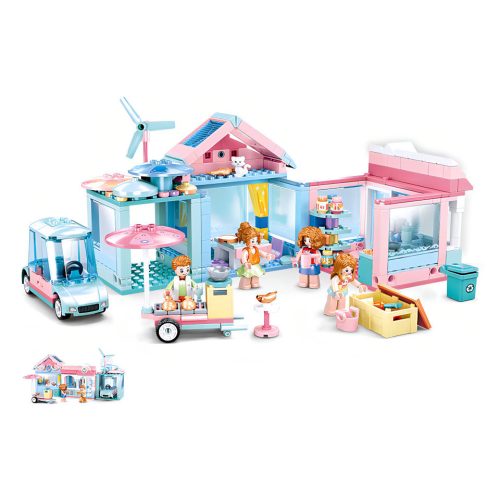 Sluban kompatibilis építőkészlet Girls Dream M38-B0822 Új házunk 410 db