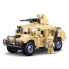 Sluban kompatibilis építőkészlet Army M38-B0837 Hummer harci off road 265 db