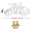 Sluban kompatibilis építőkészlet Army M38-B0837 Hummer harci off road 265 db