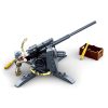 Sluban kompatibilis építőkészlet Army WW2 M38-B0852 Légvédelmi ágyú 115 db