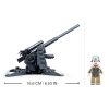 Sluban kompatibilis építőkészlet Army WW2 M38-B0852 Légvédelmi ágyú 115 db