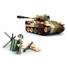 Sluban kompatibilis építőkészlet Army WWII M38-B0859 Panther tank álcázott tank közepes 2 az 1-ben 725 db