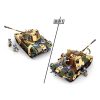 Sluban kompatibilis építőkészlet Army WWII M38-B0859 Panther tank álcázott tank közepes 2 az 1-ben 725 db