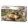Sluban kompatibilis építőkészlet Army WWII M38-B0859 Panther tank álcázott tank közepes 2 az 1-ben 725 db