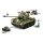 Sluban kompatibilis építőkészlet Army WWII M38-B0860 M26 Pershing M26 tank 2 az 1-ben és légelhárító ágyú 742 db