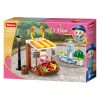 Sluban kompatibilis építőkészlet Girls Dream Village M38-B0870 Gyümölcsállvány és szökőkút 99 db