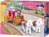Sluban kompatibilis építőkészlet Girls Dream Village M38-B0872 Lovaskocsi lovakkal 139 db