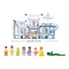 Sluban kompatibilis építőkészlet Girls Dream Happy Diary M38-B0929 Úszó villa medencével 938 db