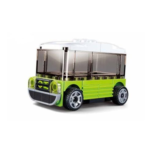 Sluban kompatibilis építőkészlet Power Bricks M38-B0933G Felhúzható busz 41 db