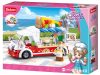 Sluban kompatibilis építőkészlet Girls Dream M38-B0993D Pizza jármű 156 db