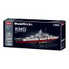 Sluban kompatibilis építőkészlet Model Bricks M38-B1102 Bismarck csatahajó 2 az 1-ben 1849 db