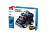 Sluban kompatibilis építőkészlet Power Bricks Tiger távirányítós R/C rendőrségi terepjáró M38-B1156 412 db