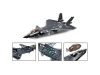 Sluban kompatibilis építőkészlet Army M38-B1187 J-20 lopakodó repülőgép fémbevonattal 953 db